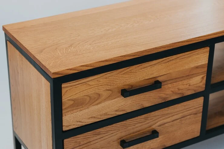 tan wood that is not stained