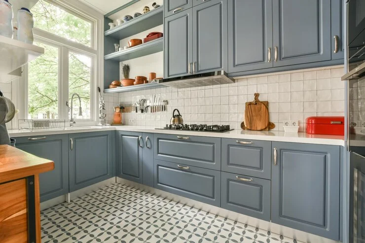 best teal color for kitchen cabinets