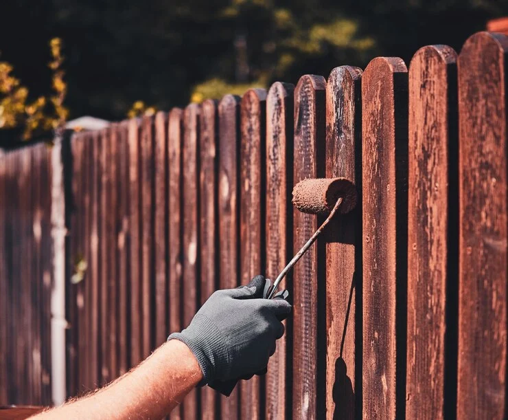how to treat losing wood porch fence