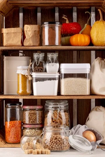 how to organize a pantry with deep shelves