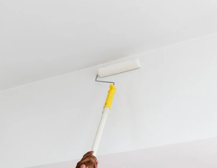 how to touch up ceiling paint