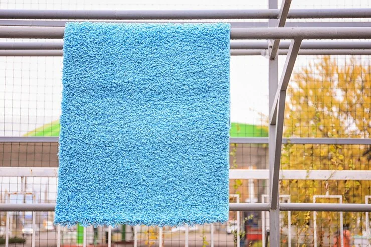 how to dry a rug after pressure washing