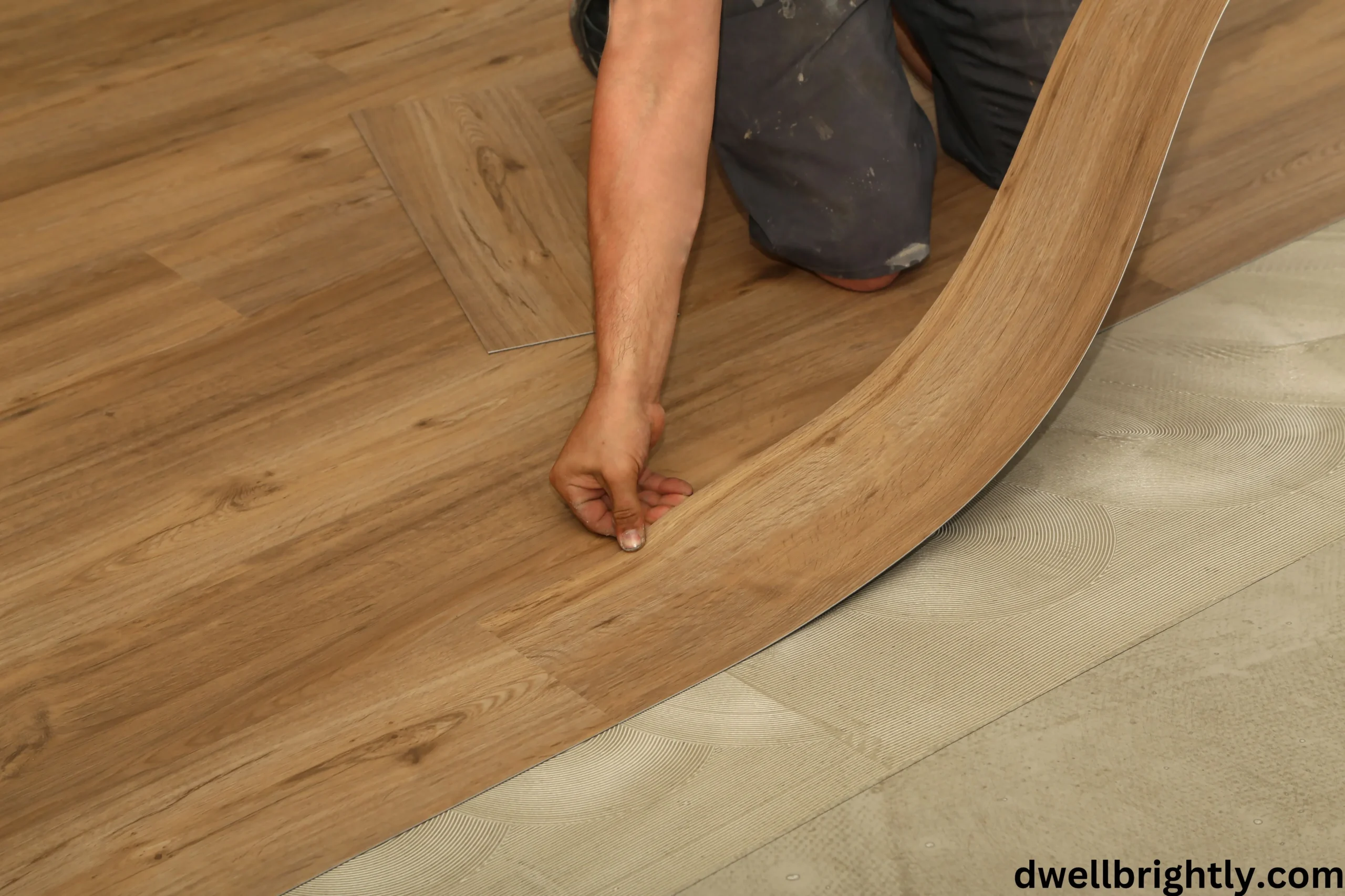 vinyl plank flooring in garage